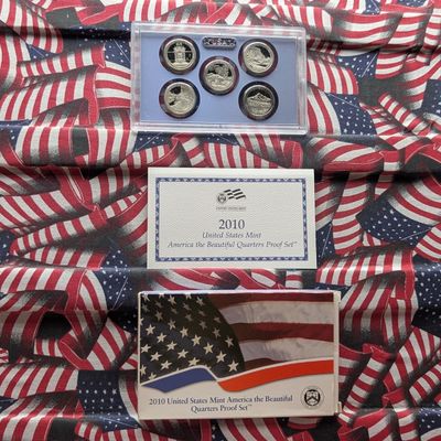 2010-S U.S. Mint America The Beautiful Quarters Proof Set in OGP w/ COA