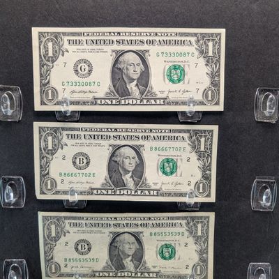 2017 & (2) 2021 Series United States $1 "Full House" Notes