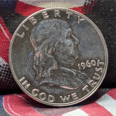 1960 Proof Franklin 90% Silver Half Dollar