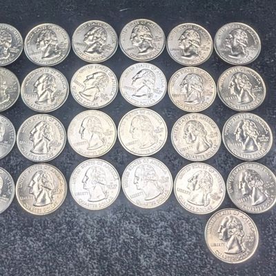 (25) 1999-2008 P&D U.S. State Quarters - (23)-D & (2)-P Mint Marks