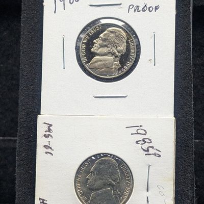 1985-P & 1985-S "Proof" Jefferson Nickels