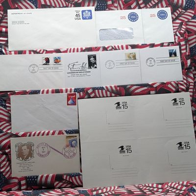 Assorted Post Cards And Envelopes, Special & First Day Covers, All Mint