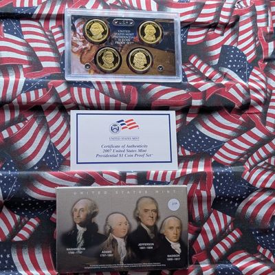2007-S U.S. Mint Presidential Dollar Proof Set in OGP w/ COA