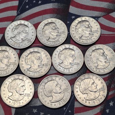(10) 1979-P Susan B. Anthony Dollars