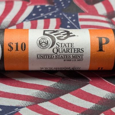 Unopened 2003-P Unc. Illinois State Quarters, Business Strike Roll
