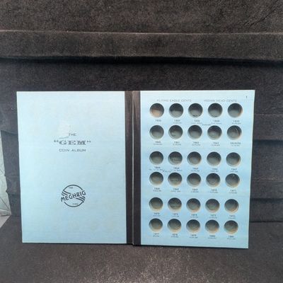 *EMPTY* The Meghrig Line "GEM" Coin Album - Flying Eagle/Indian Penny (1856-1909) - No Coins!!