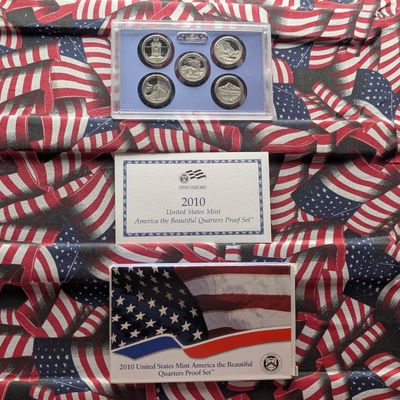 2010-S U.S. Mint America The Beautiful Quarters Proof Set in OGP w/ COA
