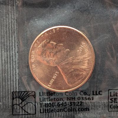 2018-D Lincoln Shield Cent, Uncirculated-60 in Littleton Package
