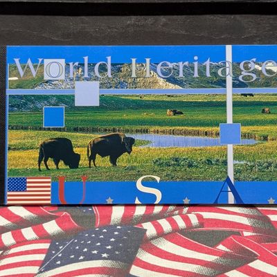 (24) American Heritage Stamps, Four Each Of Six Different National Parks, All Mint, Original Gum, Never Hinged