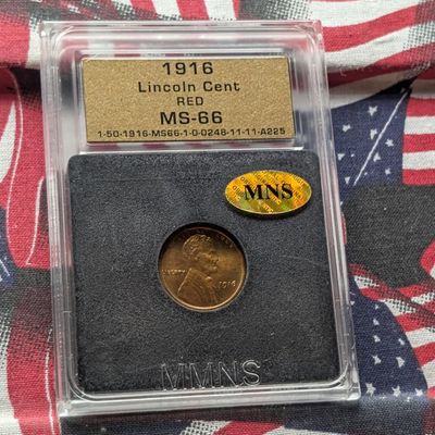 1916 Lincoln Wheat Cent MNS MS66 Red