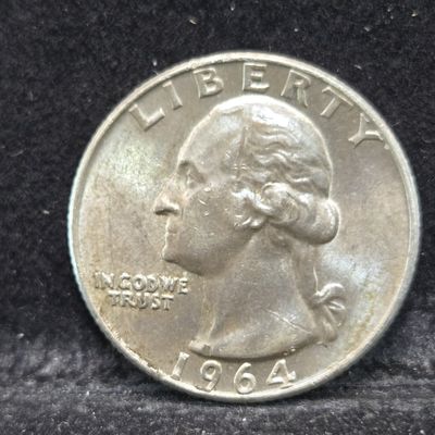 1964-D/D Washington 90% Silver Quarter - High Grade - Double Mint Mark