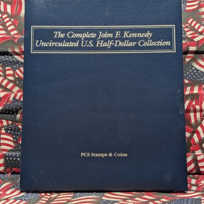 *EMPTY* John F. Kennedy Uncirculated U.S. Half Dollar Collection Binder, No Coins!