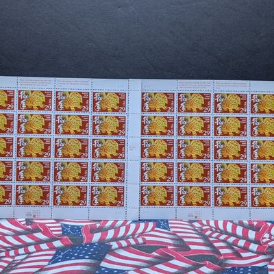 (2) Sheets of 20 1994 Year of the Dog 29 Cent Stamps, $11.60 Face Value