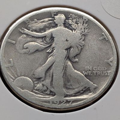 1927-S Walking Liberty 90% Silver Half Dollar
