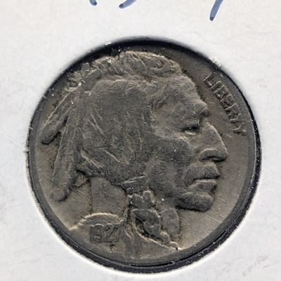 1927 Indian Head Buffalo Nickel - Good Date