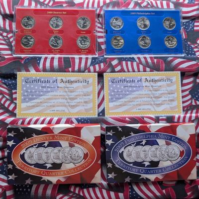 2009-P&D Mint Edition Territorial Quarters Collection in Original Packaging W/ COA