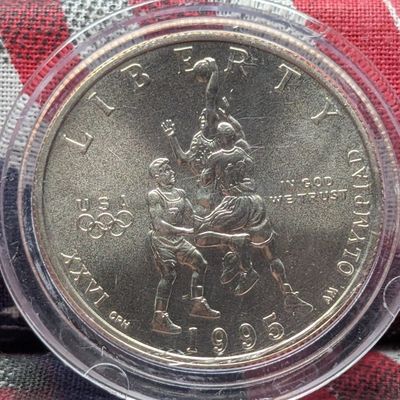 1995-S Uncirculated Atlanta Olympics Basketball Half Dollar