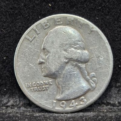 1943 Washington Quarter, (WWII ERA), 90% Silver, 83 Years old