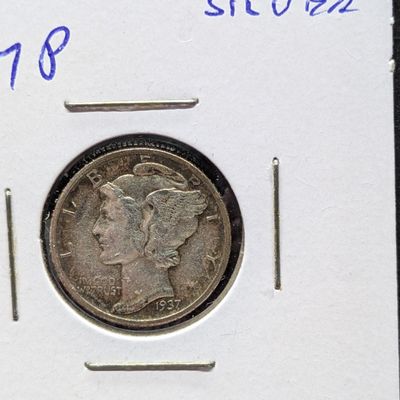 1937 Mercury 90% Silver Dime