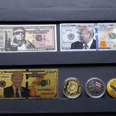 2024 Donald Trump Novelty Collectibles - Donald Trump Notes & Coins/Rounds - No Melt/Face Value