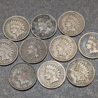 1899-1908 Indian Head Cents - Consecutive Dates