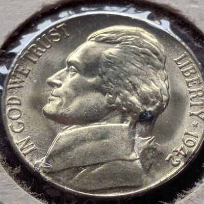 1942-S Jefferson 35% Silver Wartime Nickel