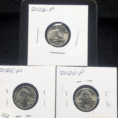 (3) 2026-P Uncirculated United States Semiquincentennial Anniversary Dimes