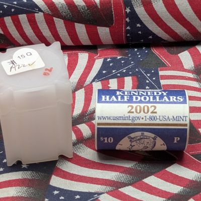 $10 Bank Roll of 2002-P Kennedy Half Dollars