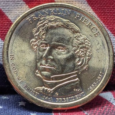 2010-D Franklin Pierce Presidential Dollar - Position A - Uncirculated bought directly from the US mint when released.