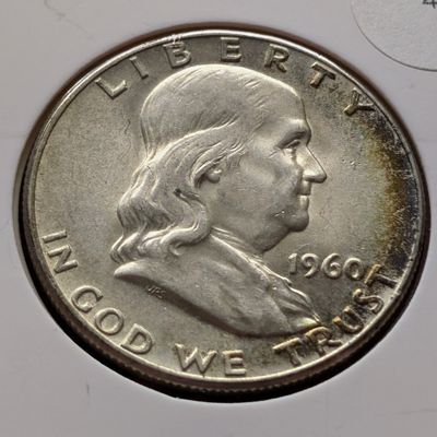 1960 Franklin 90% Silver Half Dollar