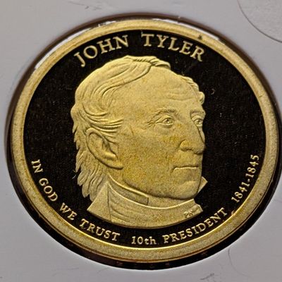2009-S John Tyler Proof Presidential Dollar