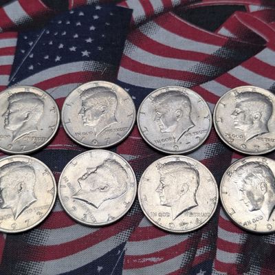 1971-P&D, 1972-P&D, 1973-P&D and 1974-P&D Kennedy Half Dollars