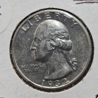 1932-S Washington 90% Silver Quarter - Key Date - High Grade