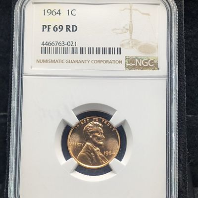 1964 Lincoln Memorial Cent NGC PF 69 RD