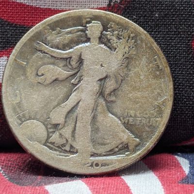 1920 Walking Liberty 90% Silver Half Dollar
