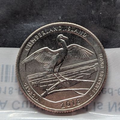 2018-P ATB Cumberland Island Washington Quarter, Uncirculated-60 in Littleton Package