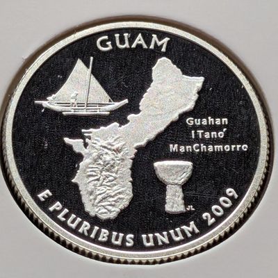 2009-S 90% Silver Territorial Proof Quarter, Guam (GU)