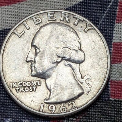 1962-D Washington Quarter, 90% Silver, 64 Years old
