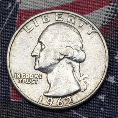1962-D Washington Quarter, 90% Silver, 64 Years old