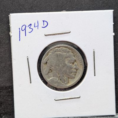1934-D Indian Head Buffalo Nickel