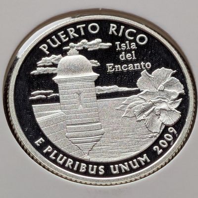 2009-S 90% Silver Territorial Proof Quarter, Puerto Rico (PR)