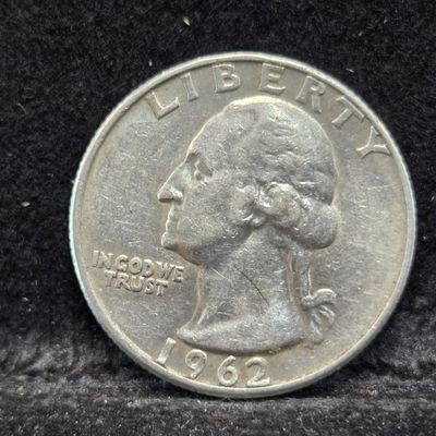 1962-D Washington Quarter, 90% Silver, 64 Years old