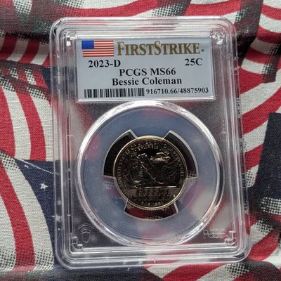 2023-D Bessie Coleman Quarter- PCGS MS66 - First Strike