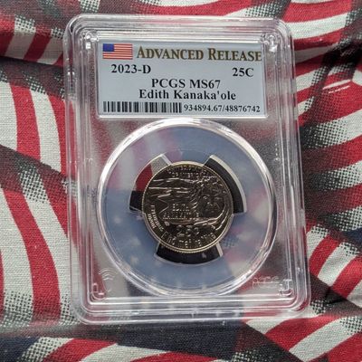 2023-D Edith Kanaka'ole Quarter - PCGS MS67 - Advanced Release