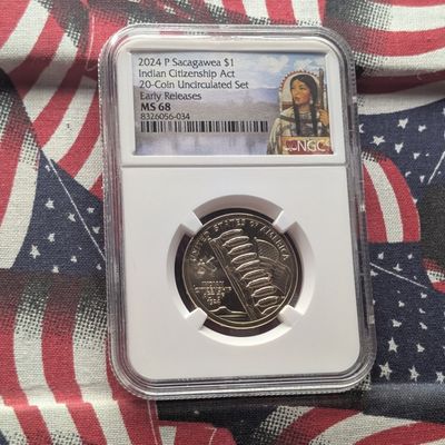 2024-P Sacagawea Indian Citizenship Act Dollar - NGC MS68 - Early Release