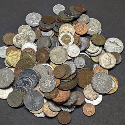 1.4 Lbs. of Various Vintage & Modern World Coins