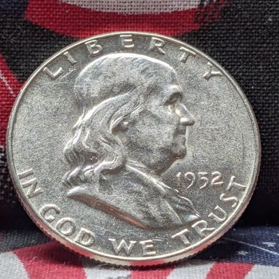 1952 Franklin 90% Silver Half Dollar