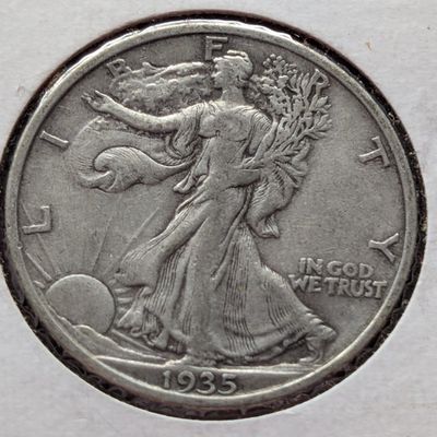 1935 Walking Liberty 90% Silver Half Dollar