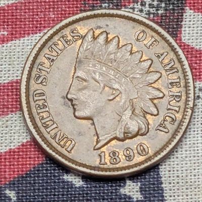 XF/AU - 1890 Indian Head Cent