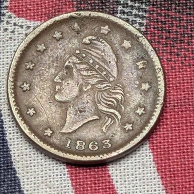 1863 Army and Navy Civil War Token